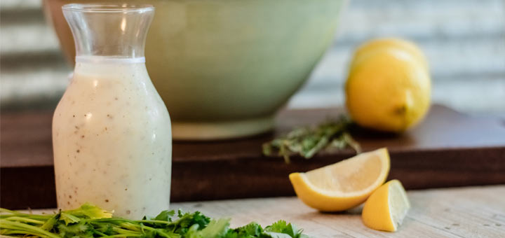 Raw Vegan Tahini Ranch Dressing - Dherbs.com - Recipes